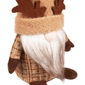 Northlight Plush Gnome with Moose Hat Fall Harvest Decoration - image 3