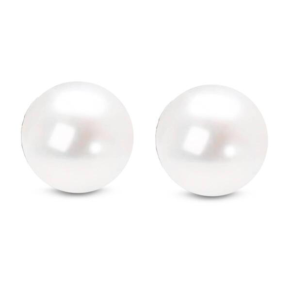 Haus of Brilliance 14kt. Yellow Gold Round Pearl Stud Earrings