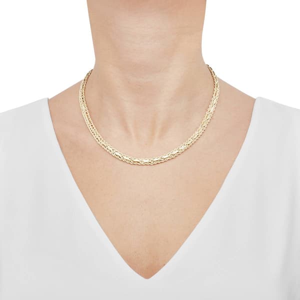 Gold Classics&#8482; 2-Row Rope Chain w/ 1-Row Milano Chain Necklace