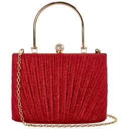 D''Margeaux Diagonal Shimmer Evening Clutch Bag