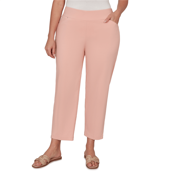 Petite Skye’s the Limit Blooming Pastels Pull On Ankle Pants