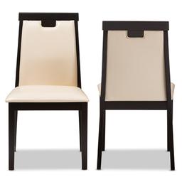 Baxton Studio Evelyn Dining Chairs - Set of 2