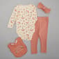 Baby Girl &#40;NB-9M&#41; Rene Rofe&#40;R&#41; 4pc. Pretty Like Mom Layette Set - image 1