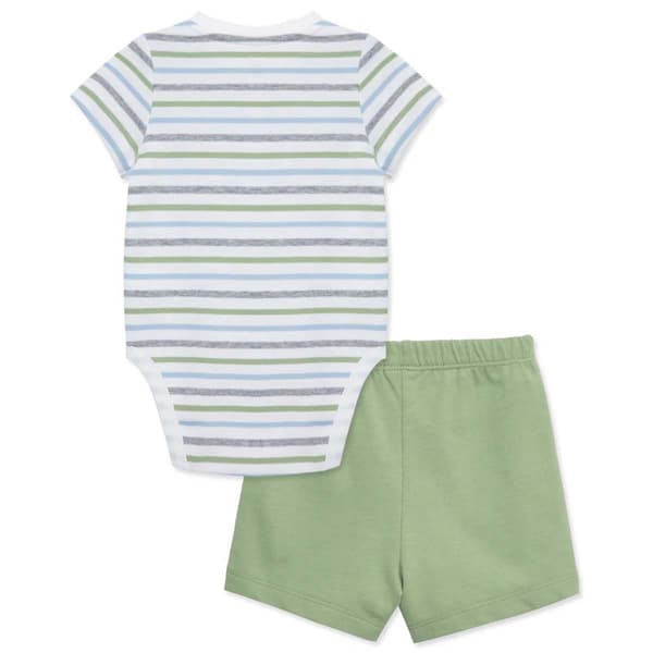 Baby Boy &#40;3-12M&#41; Little Me&#174; Pocket Elephant Shorts Set