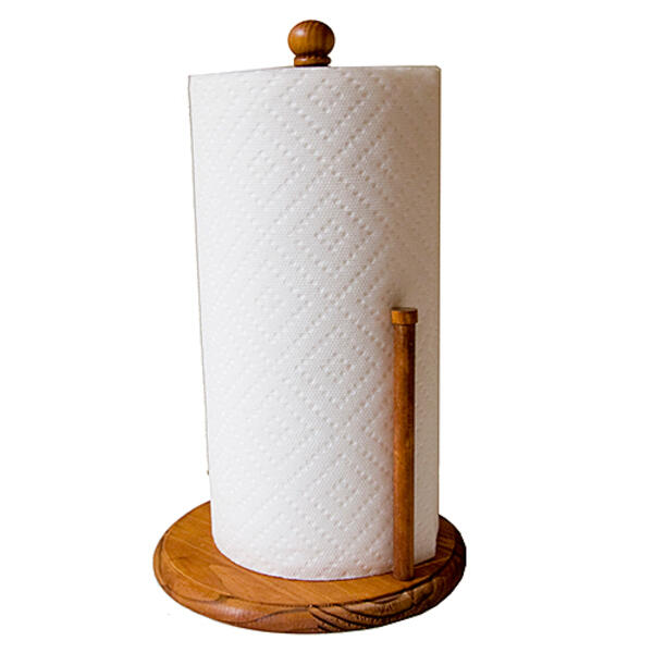 Home Basics Pine Paper Towel Holder - image 