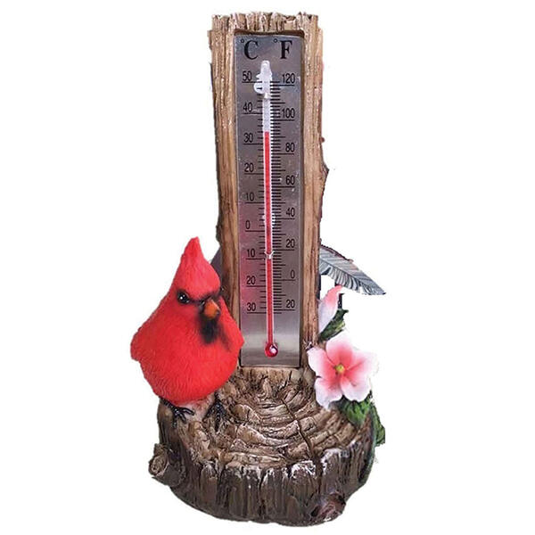 Santa's Workshop 6.4in. Cardinal Thermometer - image 
