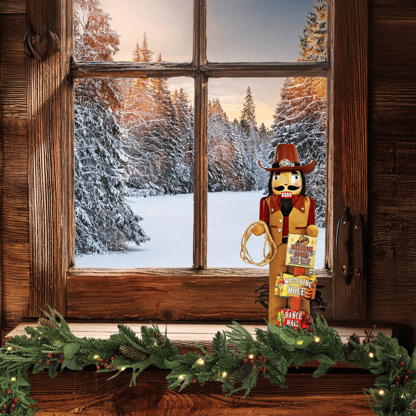 Santa''s Workshop 14in. Wild West Nutcracker