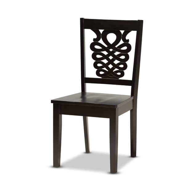 Baxton Studio Mina Dark Brown Finished Wood 5pc. Dining Set