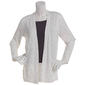 Womens 89th & Madison Long Sleeve Flecked Rib Open Front Cardigan - image 1
