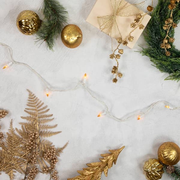 Northlight Seasonal 25ft. Opaque Gold Mini Christmas Lights