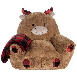 Trend Lab&#40;R&#41; Plush Buffalo Check Moose Chair & Blanket