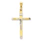 Unisex Gold Classics(tm) Two Tone & Rhodium INRI Crucifix - image 1