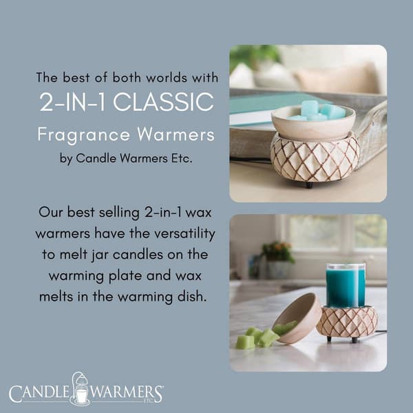 Candle Warmers Etc. Lattice 2-in-1 Wax Warmer