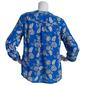 Womens Notations 3/4 Sleeve Button Front Blouse - image 2