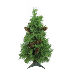 Northlight 2ft. Full Dakota Pine Christmas Tree with Pinecones