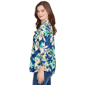 Womens Ruby Rd. Fall Flair Pleated Button Front Floral Blouse - image 4