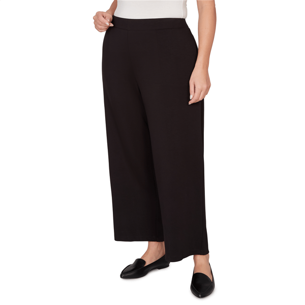 Plus Size Alfred Dunner Seville Pull-On Wide Leg Casual Pants