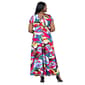 Plus Size 24/7 Comfort Apparel Tropical Empire Waist Maxi Dress - image 3