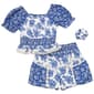 Girls (7-14) Japna Girls Puff Sleeve Floral Top w/ Shorts Set - image 2