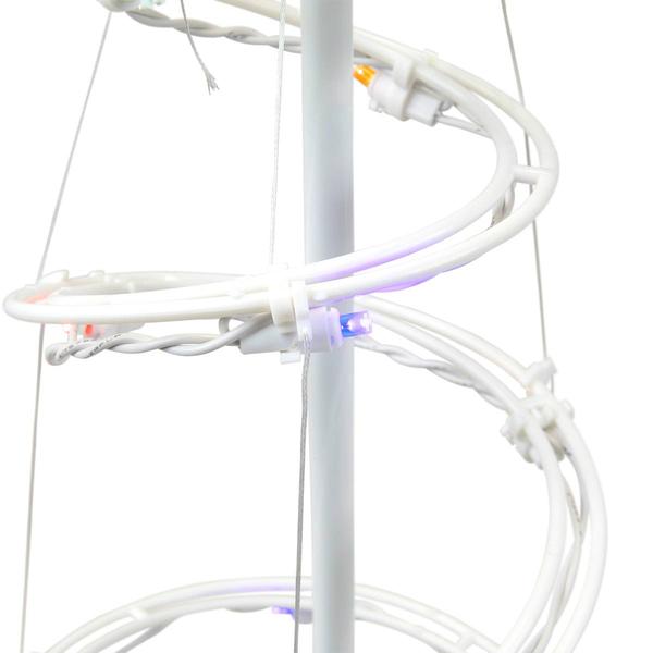 Northlight Seasonal 3ft. Multicolor Lights Spiral Cone Tree