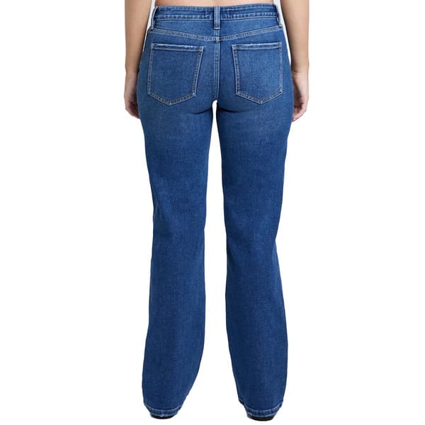 Juniors YMI® Mid Rise Maddy Straight Leg Jeans