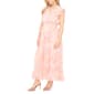Petite MSK Ruffle Sleeve Tie Neck Floral Tier Maxi Dress - image 3