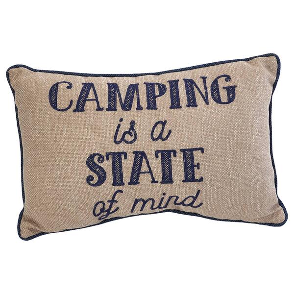 Camping State of Mind Decorative Pillow - 13x20 - image 