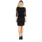 Womens 24/7 Comfort Apparel Fitted Lace Sheath Mini Dress - image 2