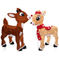 Northlight Lighted Rudolph & Clarice Outdoor Christmas Décor - image 2