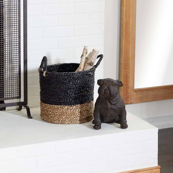 9th & Pike® Brown Polystone Bulldog Sculpture