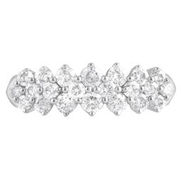 Nova Star White Gold Multi Row Lab Grown Diamond Ring