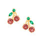 Gianni Argento Gold over Sterling Silver Cherry Shaped Earrings - image 1