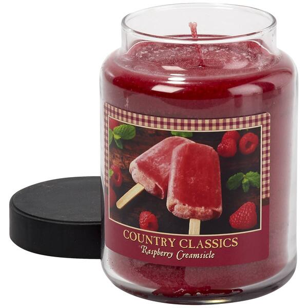 Country Classics 26oz. Raspberry Creamsicle Jar Candle - image 