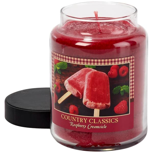 Country Classics 26oz. Raspberry Creamsicle Jar Candle - image 