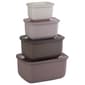 Farberware(R) 8pc. Wheat Rectangle Storage Container Set with Lids - image 1