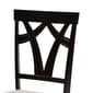 Baxton Studio Derya Modern Grey Fabric Wood 5pc. Dining Set - image 4
