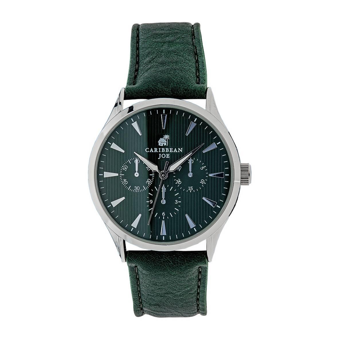 Mens Caribbean Joe Stripe Dial Chronograph Watch - CJ7148SL