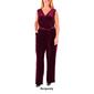 Plus Size NY Collection Wrap Velvet Jumpsuit - image 3