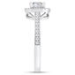 Nova Star® Sterling Silver 1ctw. Lab-Grown Diamond Halo Ring - image 3