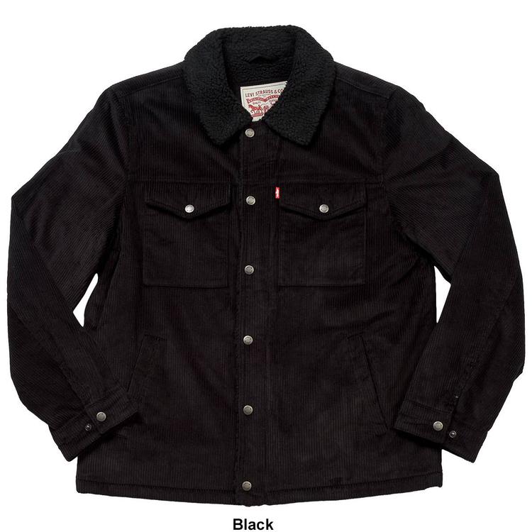 Mens Levi''s® Corduroy Trucker Coat w/Sherpa Lining