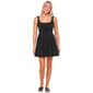 Juniors Emerald Sundae Scuba Crepe V-Drop Waist Skater Dress - image 1