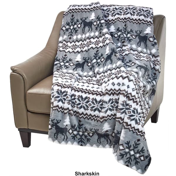 London Fog Faux Fur Throw