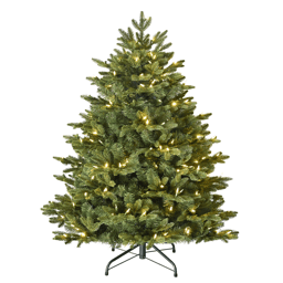 Puleo International 4.5ft. Pre-Lit Noble Fir Christmas Tree