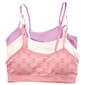 Girls Sweet Princess 3pk. Floral/Solid Seamless Bras - image 1