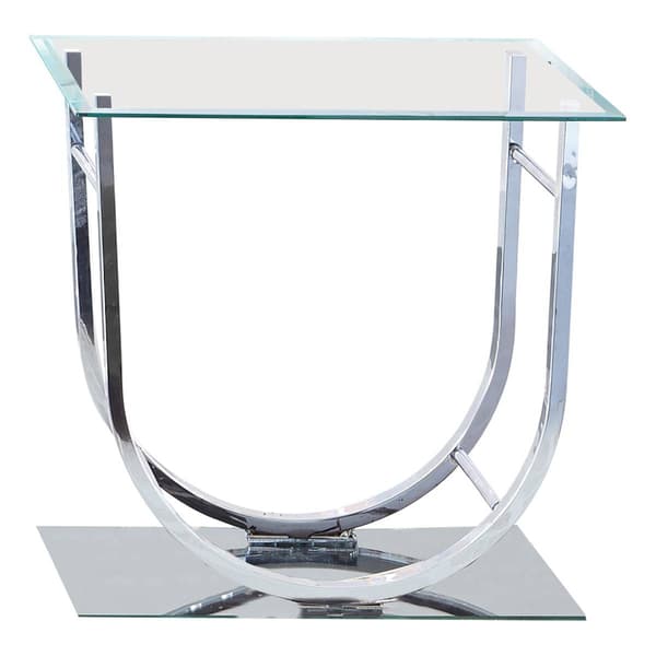 Coaster U-shaped End Table - Chrome - image 