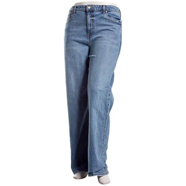Juniors Celebrity Pink Slouchy Wide Leg Jeans
