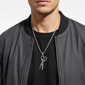 Mens Iron Saints Stainless Steel Rope Chain with Scissor Pendant - image 6