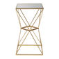 9th & Pike® Gold Glam Metal Accent Table - image 2