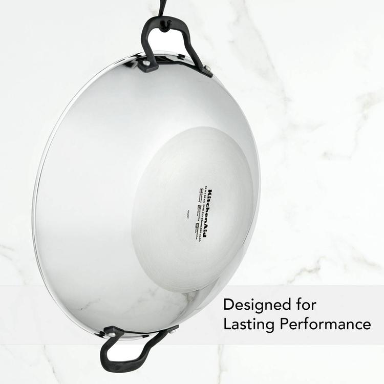 KitchenAid® 15in. 5-Ply Clad Stainless Steel Wok
