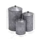 9th & Pike&#174; Silver Galvanized Metal Storage Jars - Set of 3 - image 6